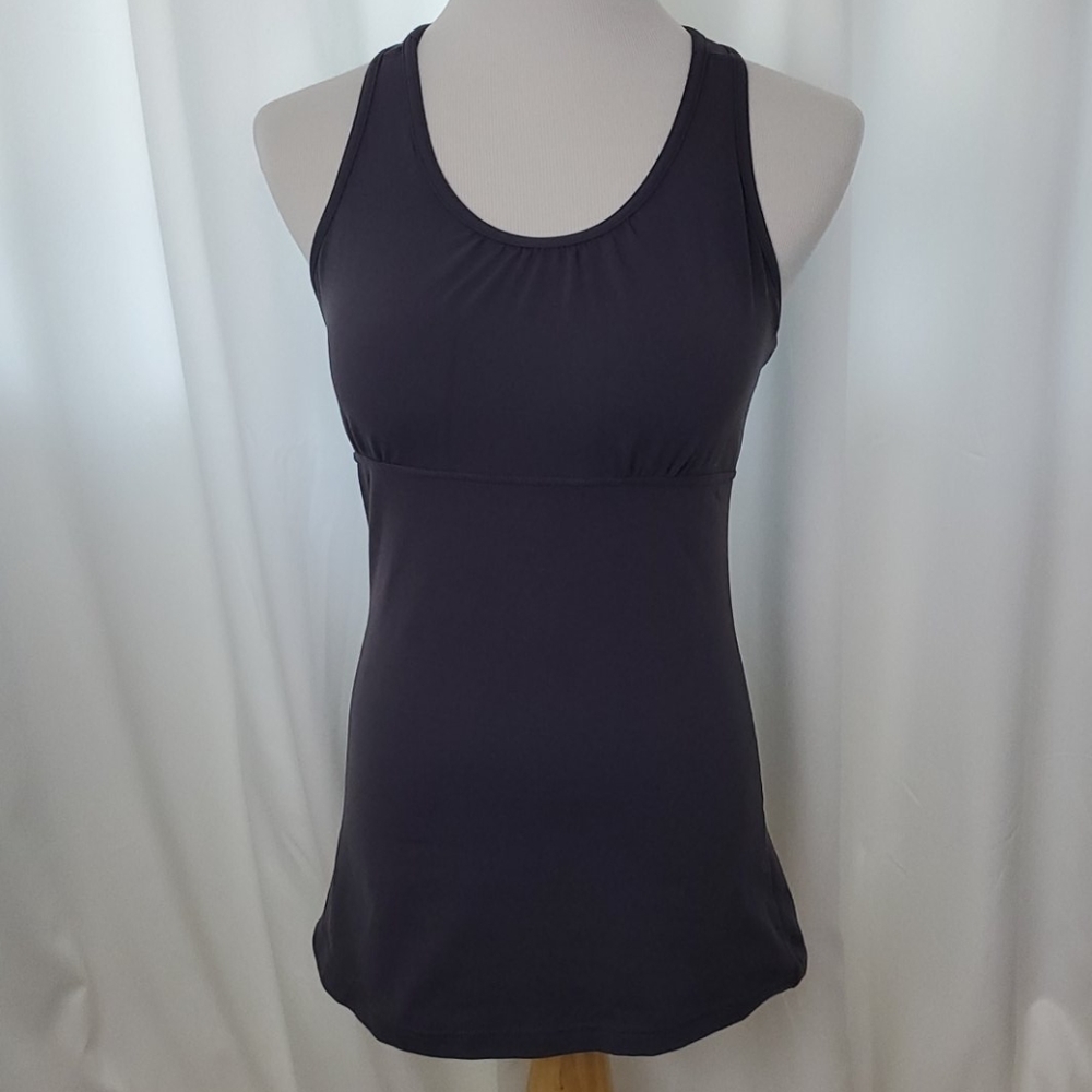 Skyler-Ca Racerback Workout Tank Blue Gray Size S